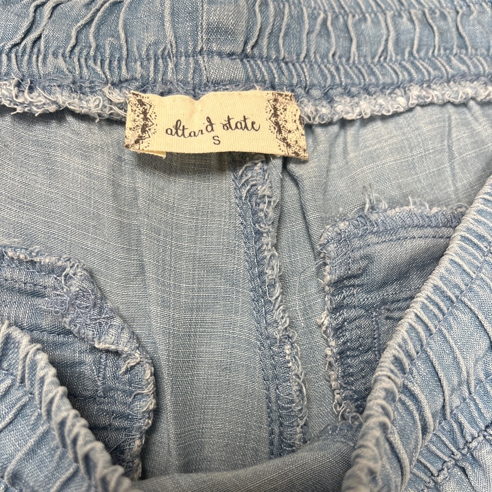 Altar’d State Joggers Chambray Tencel Jean Jogger Pants - Picture 5 of 12